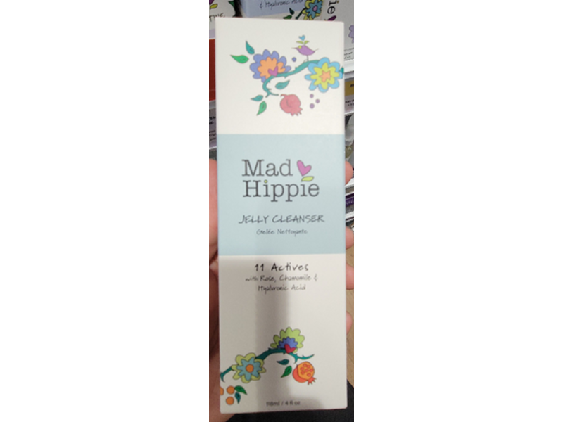 Mad Hippie Jelly Cleanser, 11 Actives, Rose, Chamomile & Hyaluronic Acid, 4 fl oz/118 mL