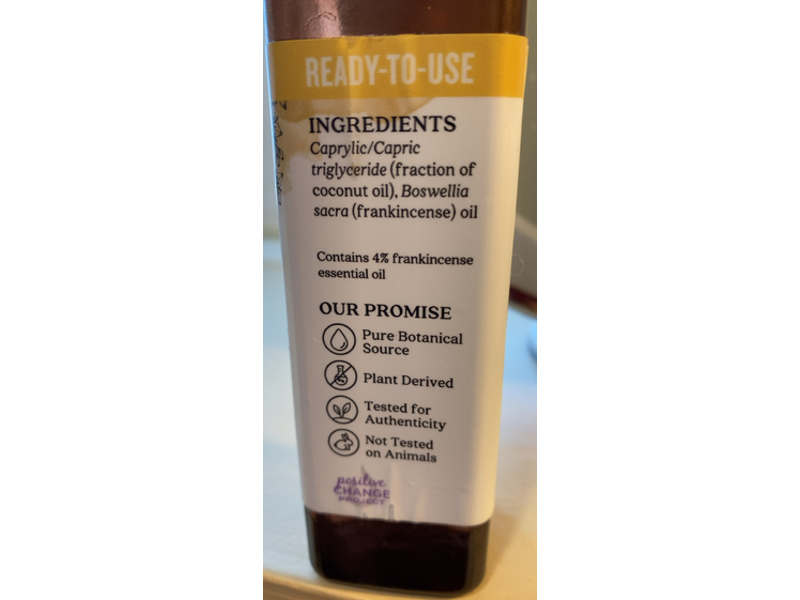 Aura Cacia Ready To Use Essential Oil, Frankincense, 4 fl oz/118 mL