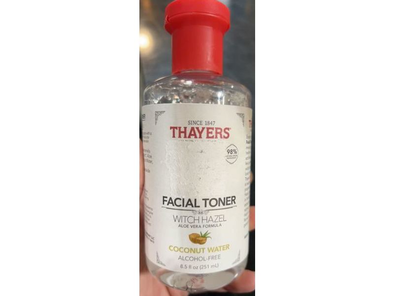 Thayers Facial Toner Witch Hazel Aloe Vera, Coconut Water, Alcohol- Free, 8.5 fl oz/251 mL