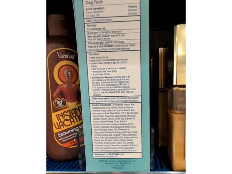 Blue Lizard Sheer Lotion for Face Mineral Sunscreen, SPF 50, 1.7 fl oz/48 mL