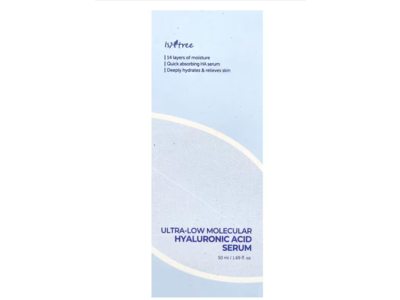 Isntree Ultra-Low Molecular Hyaluronic Acid Serum, 1.69 oz/50 mL