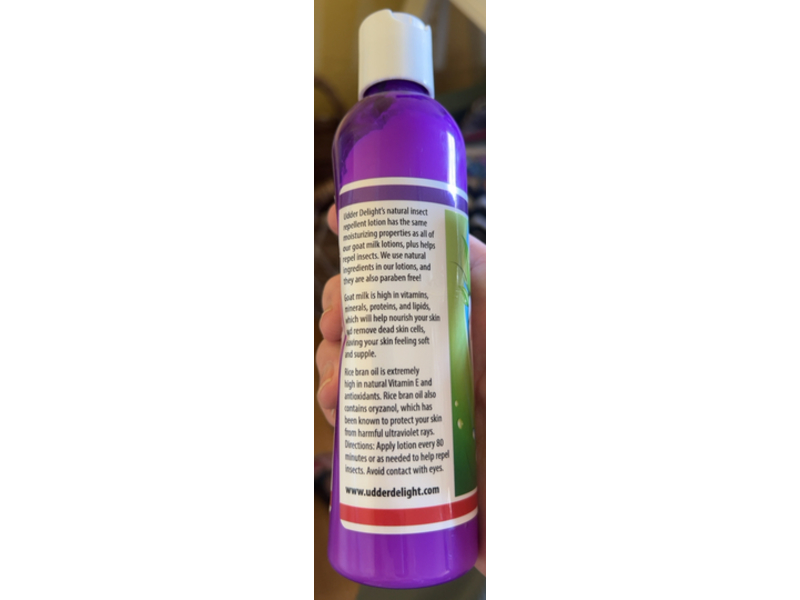 Under Delight Mosq - Delight Insect Repellent Lotion, Goat Milk, 8 fl oz/240 mL