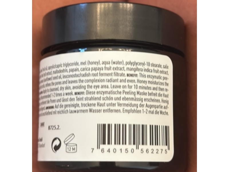 Oliveda Face Mask, F76 Honey Enzyme, 2 fl oz/60 mL