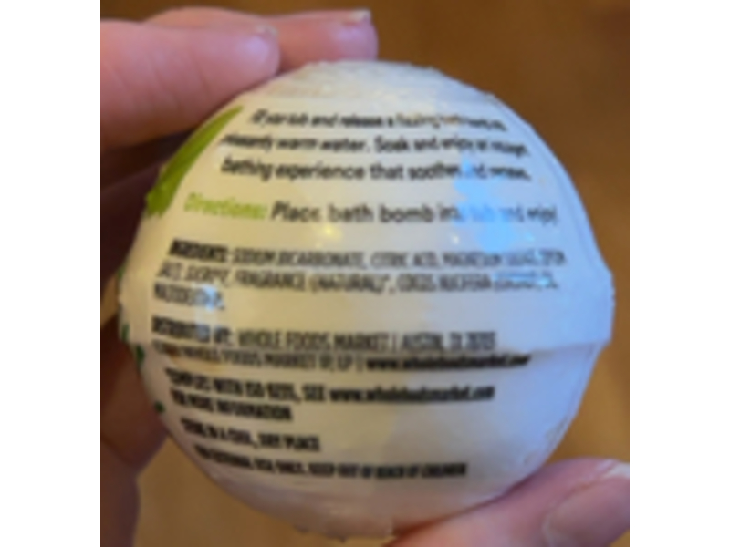 365 Whole Foods Market Epsom Salt Bath Bomb, Muscle Soak, 2.8 oz/80 g