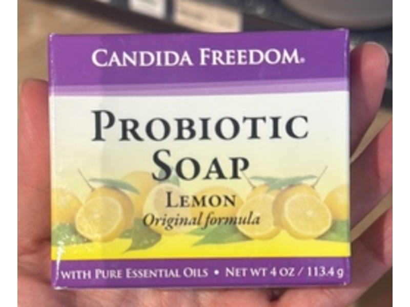 Candida Freedom Probiotic Soap, Lemon, 4 oz/113.4 g