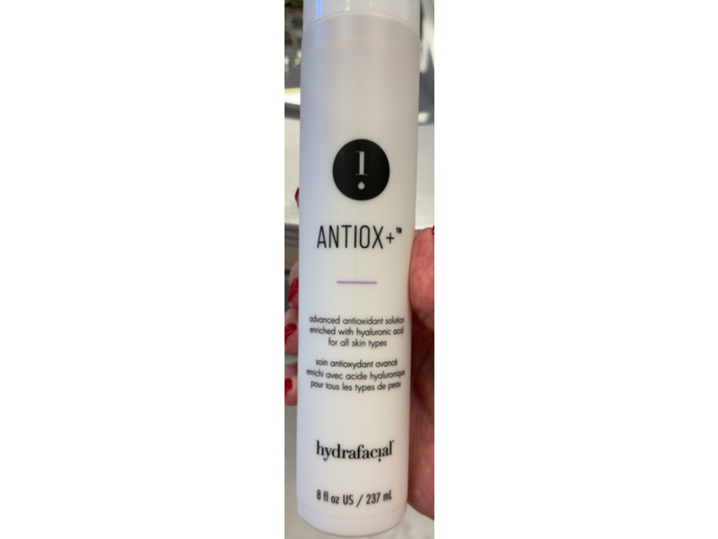 Hydrafacial Antiox+ Advanced Antioxidant Solution, Hyaluronic Acid, 8 fl oz/237 mL