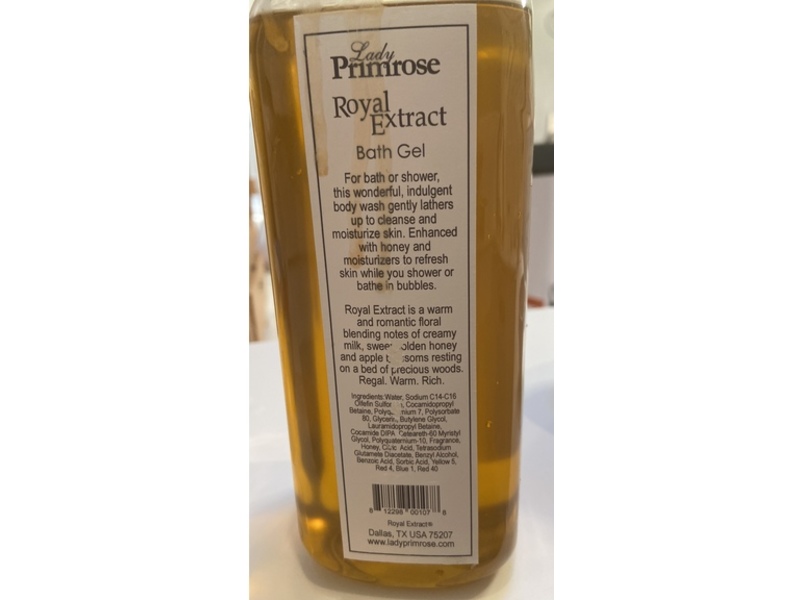 Lady Primrose Royal Extract Bath Gel, 32 oz/946 mL