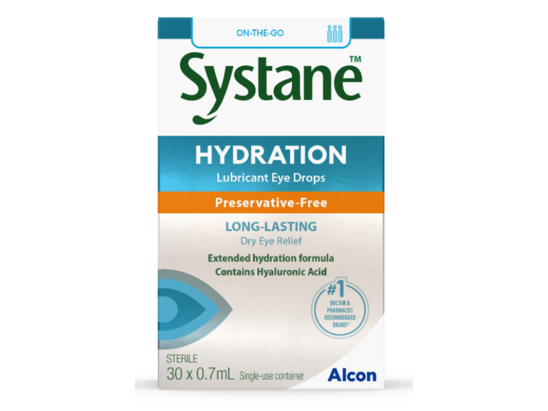 Systane Hydartion Lubricant Eye Drops, 0.7 mL, 30 Count