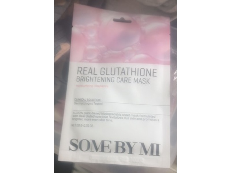 Some By Mi Real Glutathione Brightening Care Mask, 0.70 oz/20 g