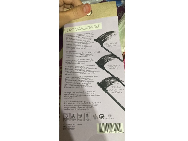 Smoke & Mirrors Volumizing Mascara Set, 0.27 fl oz/8 mL, Pack Of 3