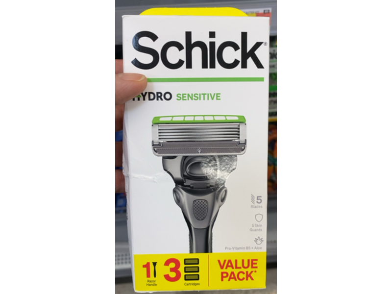 Schick Hydro Mens Sensitive Razor, Pack Of 5
