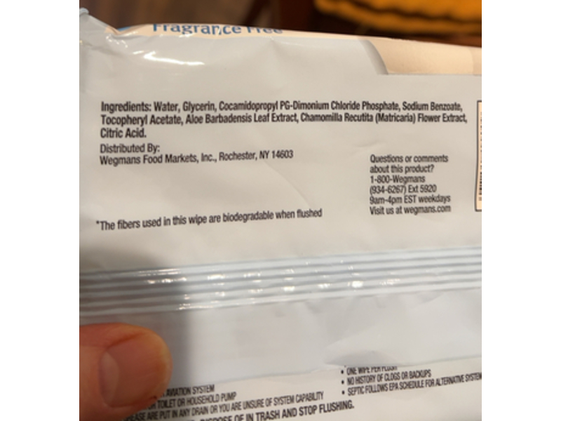 Wegmans Moist Bath Tissuse, Aloe, 42 Count