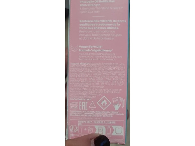 Matrix Insta Cure Build-A-Bond Billion Bond Oil, 1.69 fl oz/50 mL