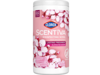Clorox Scentiva Disinfecting Wipes, Cherry Blossom & Peach, 0.7 oz/474 g, 75 Count - thumbnail 1