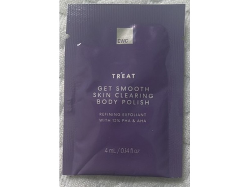 EWC Get Smooth Skin Clearing Body Polish, Treat, 0.14 fl oz/4 mL