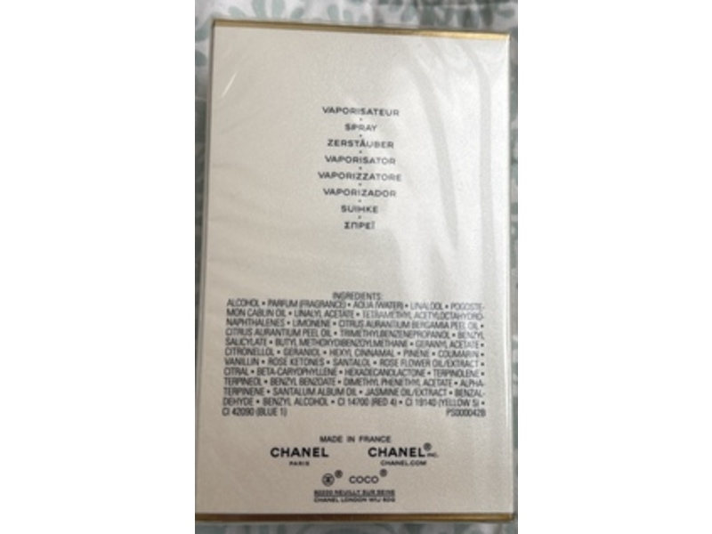 Chanel Eau De Parfum, Coco Mademoiselle, 3.4 fl oz/100 mL