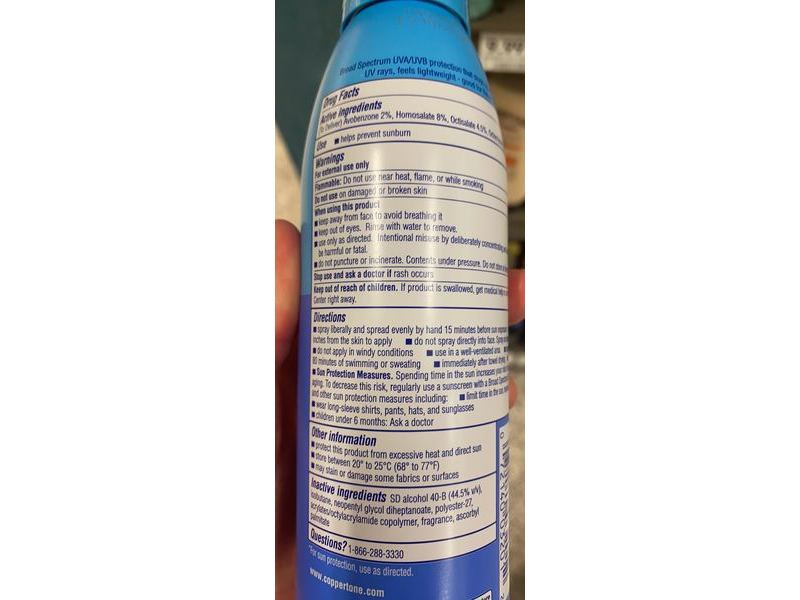 Coppertone Complete Sunscreen Spray, SPF 30, 5.5 oz/156 g