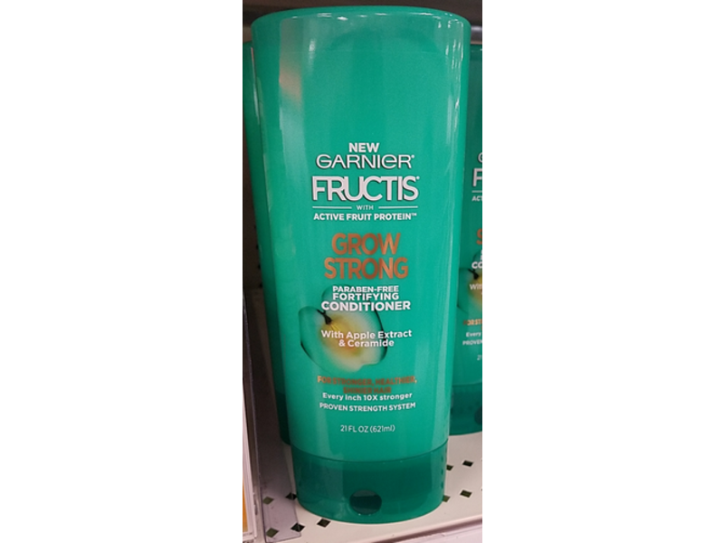 Garnier Fructis Grow Strong Fortifying Conditioner, Apple Extract & Ceramide, 21 fl oz/621 mL