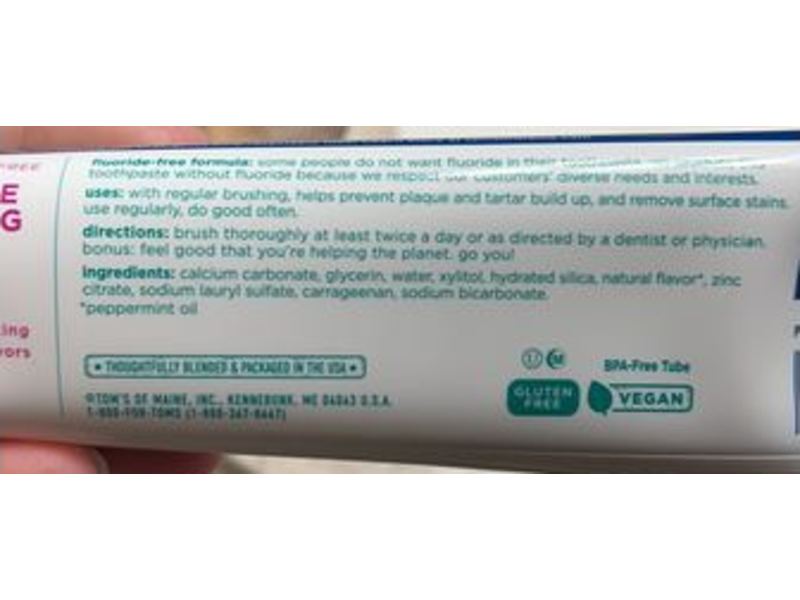Tom's of Maine Do a Little Good Today Toothpaste, Antiplaque & Whitening, 5.5 oz
