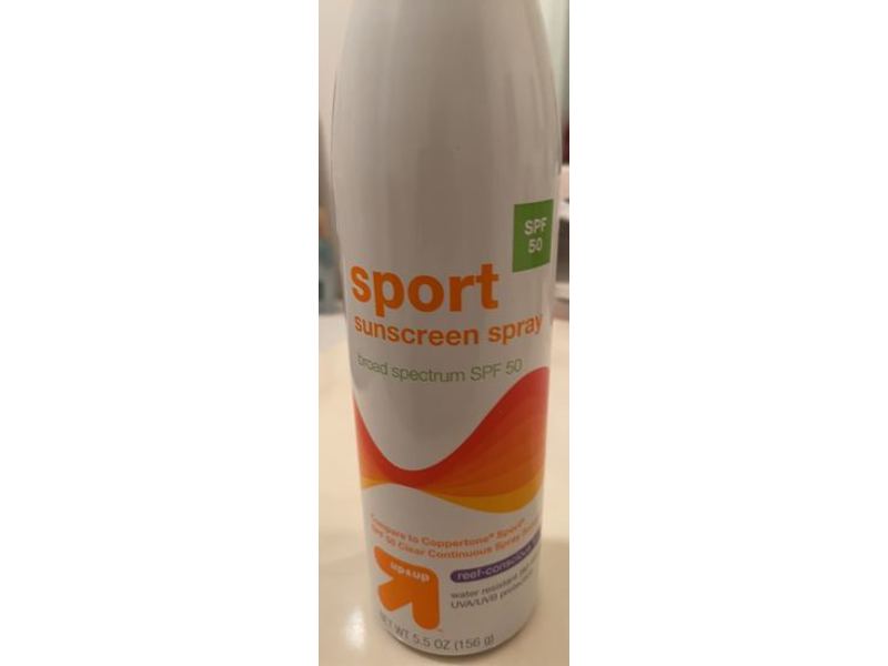 Up&Up Sport Sunscreen Spray, SPF 50, 5.5 oz/156 g