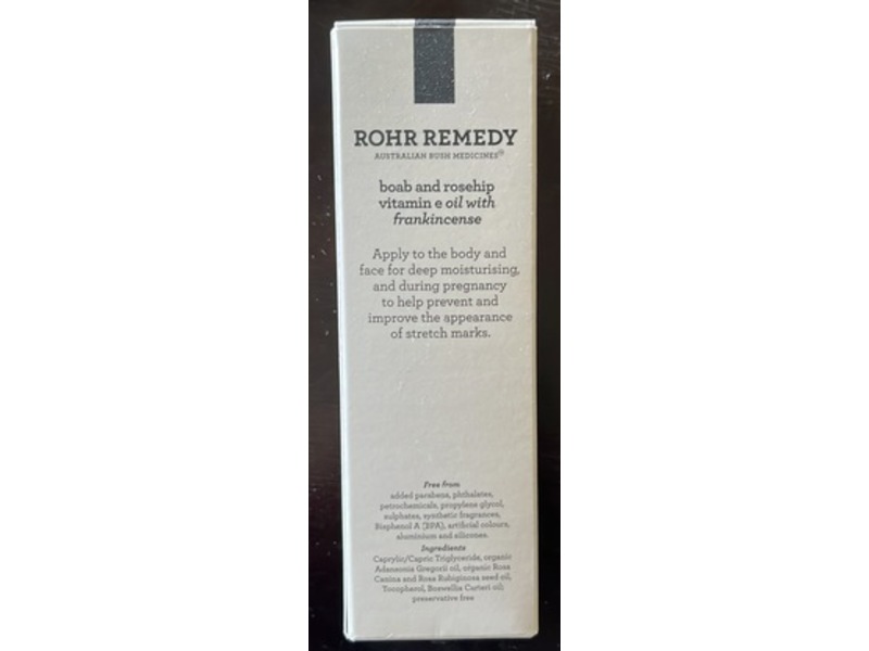 Rohr Remedy Australian Boab and Rosehip with Vitamin E Oil, 50mL