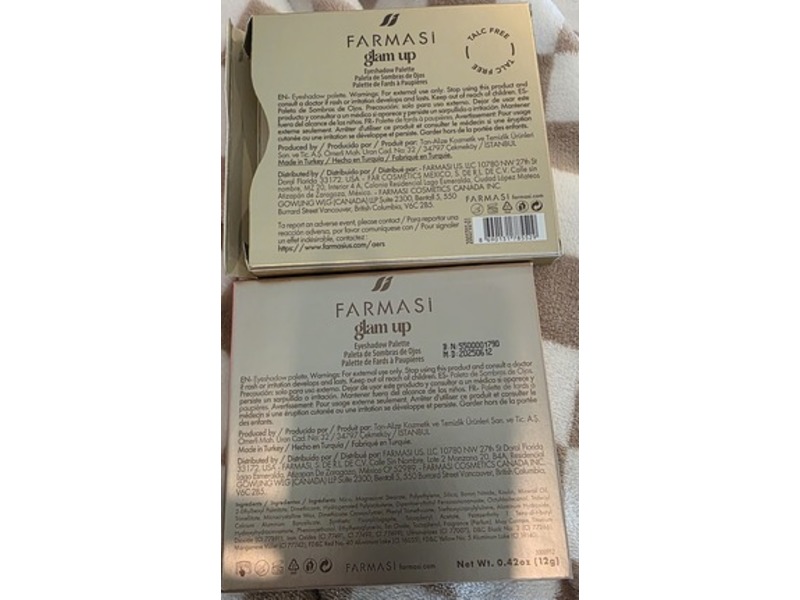 Farmasi Glamup Eyeshadow Palette, 0.42 oz/12 g