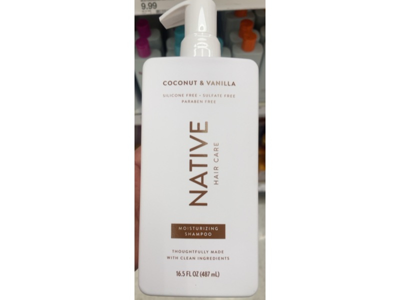 Native Moisturizing Shampoo, Coconut & Vanilla, 16.5 fl oz/487mL