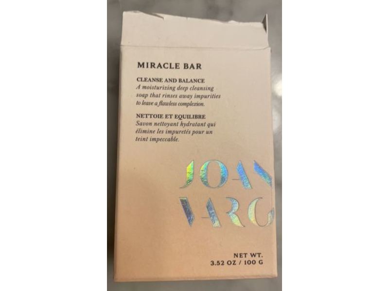 Joanna Vargas Miracle Bar, Cleanse And Balance, 3.52 oz/100 g