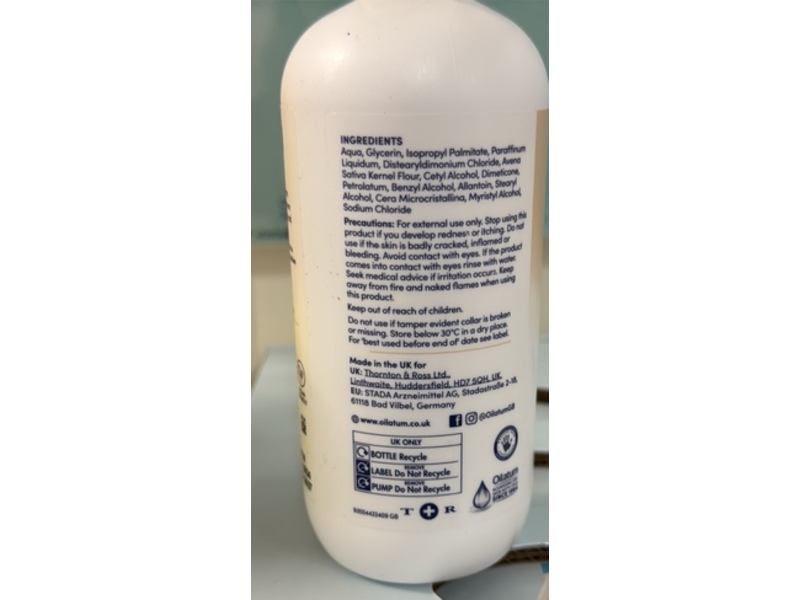 Oilatum Baby Naturally Nourishing Cream, 350 g