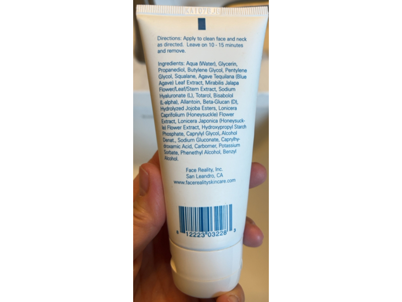 Face Reality Skincare Hydra Calm Mask, 2.5 fl oz/73 mL