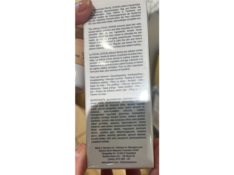 Dr. Barbara Sturm Molecular Cosmetics Facial Scrub, 3.38 fl oz/100 mL