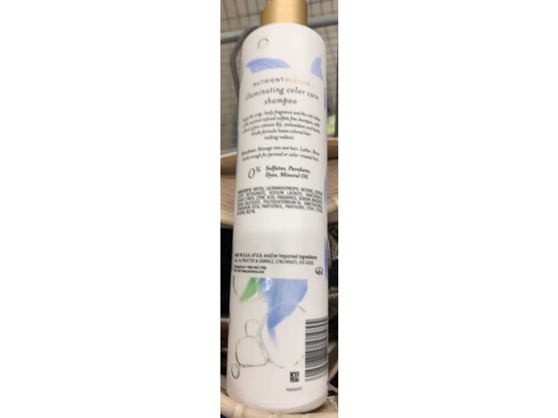 Pantene Illuminating Color Care Sulfate-Free Shampoo, Biotin, 9.6 fl oz/285 mL