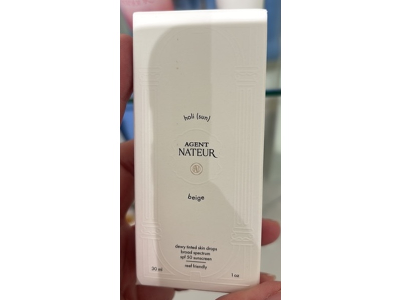 Agent Nateur Holi (Sun) Dewy Tinted Skin Drops, SPF 50, Beige, 1 fl oz/30 mL
