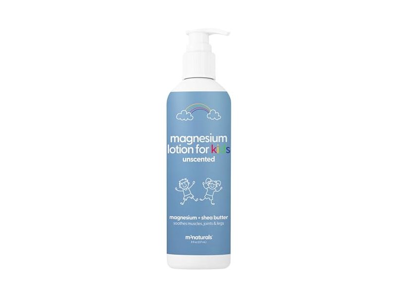 M3 Naturals Kids Magnesium Lotion, Unscented, 8 fl oz/237 mL