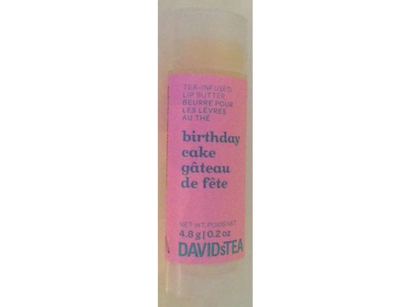 Davids Tea Birthday Cake Tea Infused Lip Butter, 0.2 oz / 4.8 g