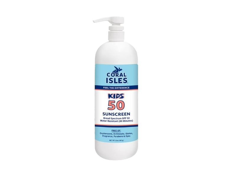 Coral Isles Reef Friendly Kids Sunscreen Lotion, SPF 50, 32 oz/907 g