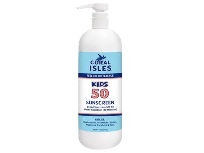 Coral Isles Reef Friendly Kids Sunscreen Lotion, SPF 50, 32 oz/907 g
