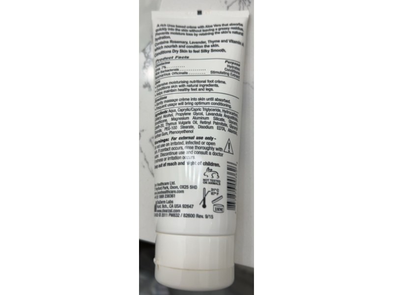 ClearZal Foot Food Nutritional Cream, 3.4 oz/100 g