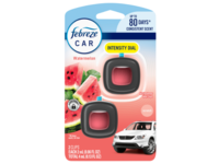 Febreze Car Air Freshener Clip, Watermelon Scent, 0.06 fl oz/2 mL, 2 Count - thumbnail 1