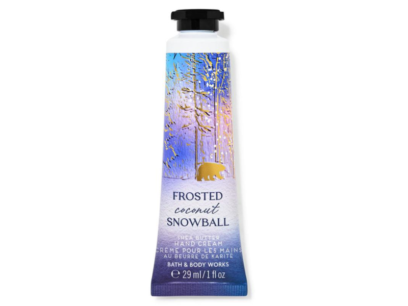 Bath & Body Works Shea Butter Hand Cream, Frosted Coconut Snowball , 1 fl oz/29 mL