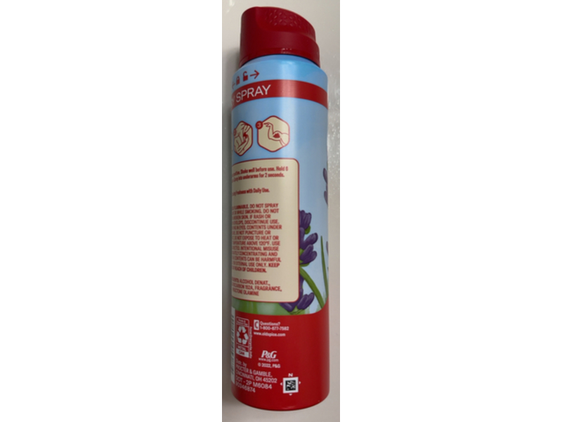 Old Spice Dry Spray Deodorant, Wilderness, Lavender, 4.3 oz/123 g