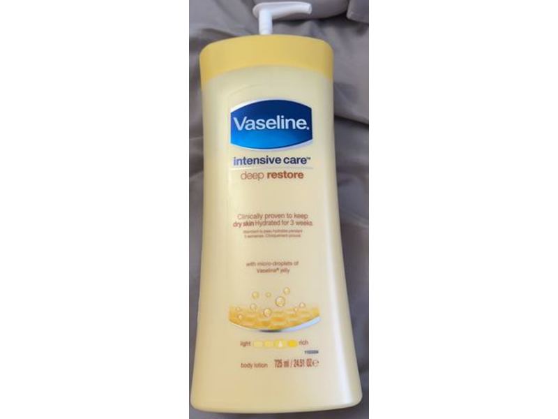 Vaseline Intensive Care Body Lotion, Deep Restore, 24.51 oz/725 mL