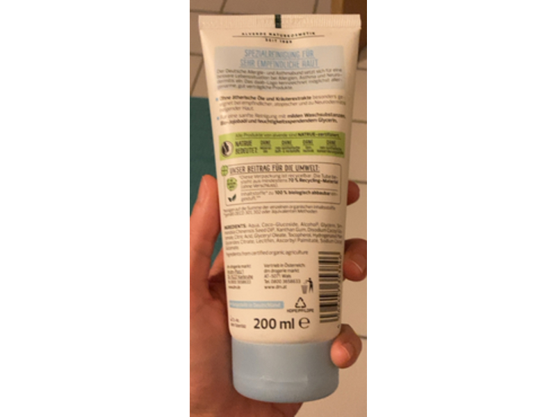 Alverde Ultra Sensitive Shower Cream, 200 mL