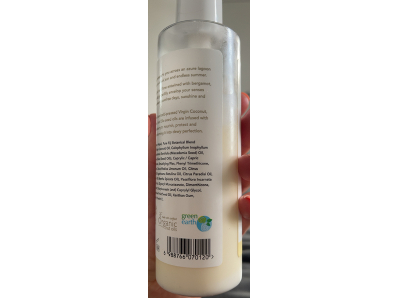 Pure Fiji Isle of Sun Hydrating Body Lotion, Grapefruit + Lime + Seaberry, 8 oz/236 mL