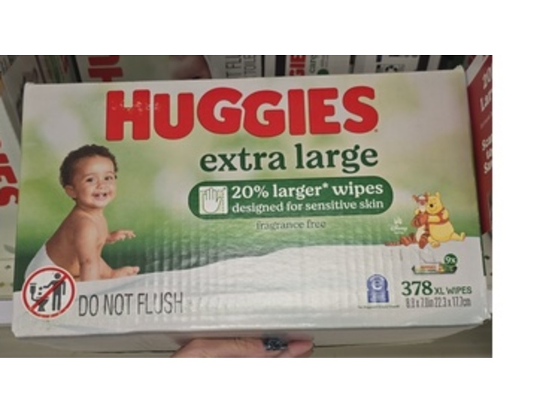 Huggies Extra Large Baby Wipes, 378 Count