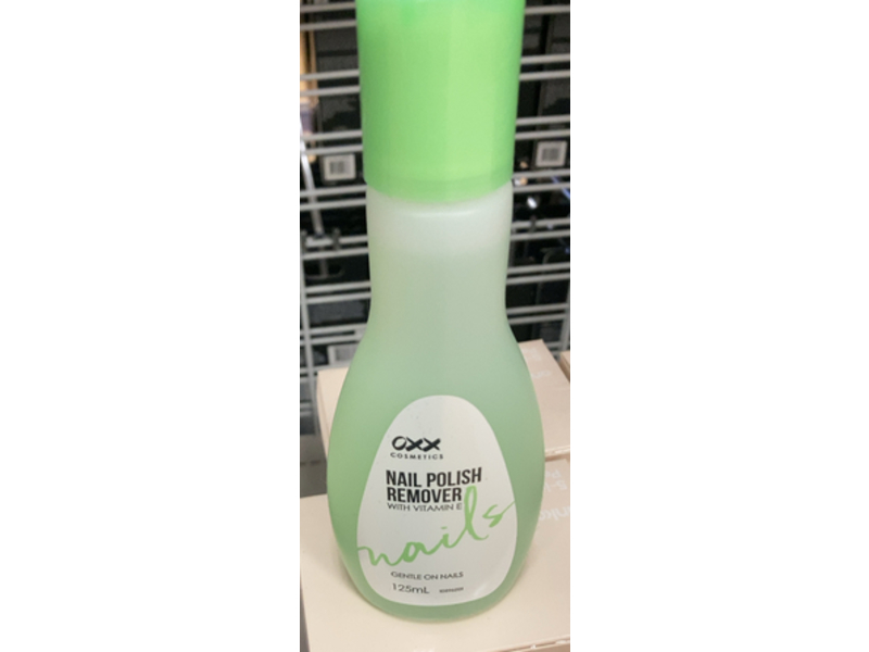 Oxx Cosmetics Nail Polish Remover, Vitamin E, 125 mL