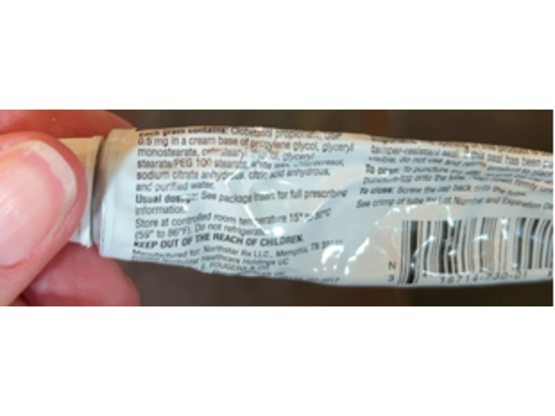 Clobetasol Propionate Cream, USP 0.05 %, 15 g North Star (RX)