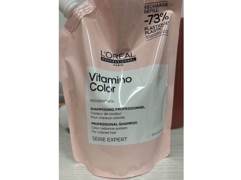 L'Oréal Professionnel Paris Vitamino Color Professional Shampoo Refill, 16.9 fl oz/500 mL