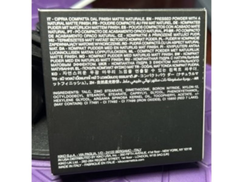 KIKO Milano Matte Fusion Pressed Powder, 02 Tan, 0.42 oz/12 g