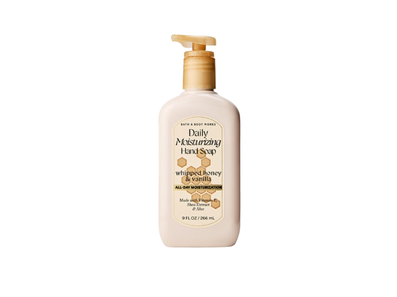 Bath & Body Works Daily Moisturizing Hand Soap, Whipped Honey & Vanilla, 9 fl oz/266 mL